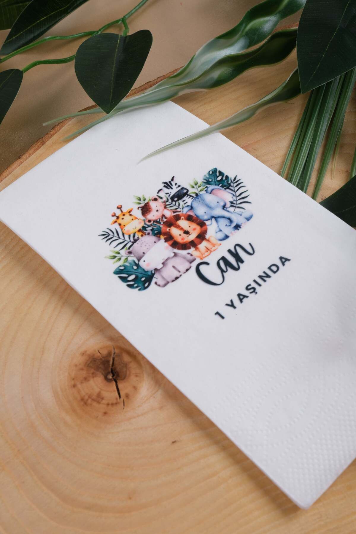 Rima Tasarım-Printed Children's Birthday Napkin 20 Pieces 2