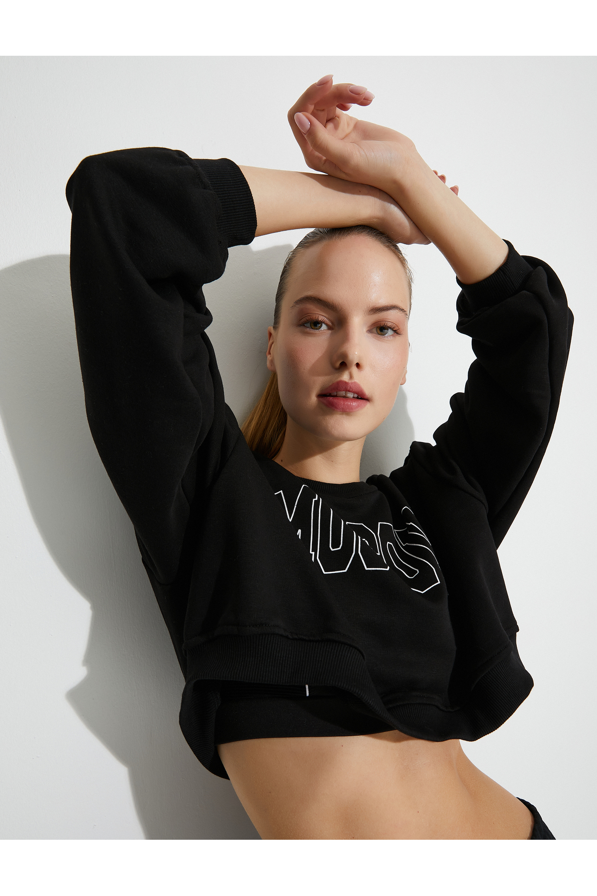 Crop Sport Sweat Printed Relax Fit