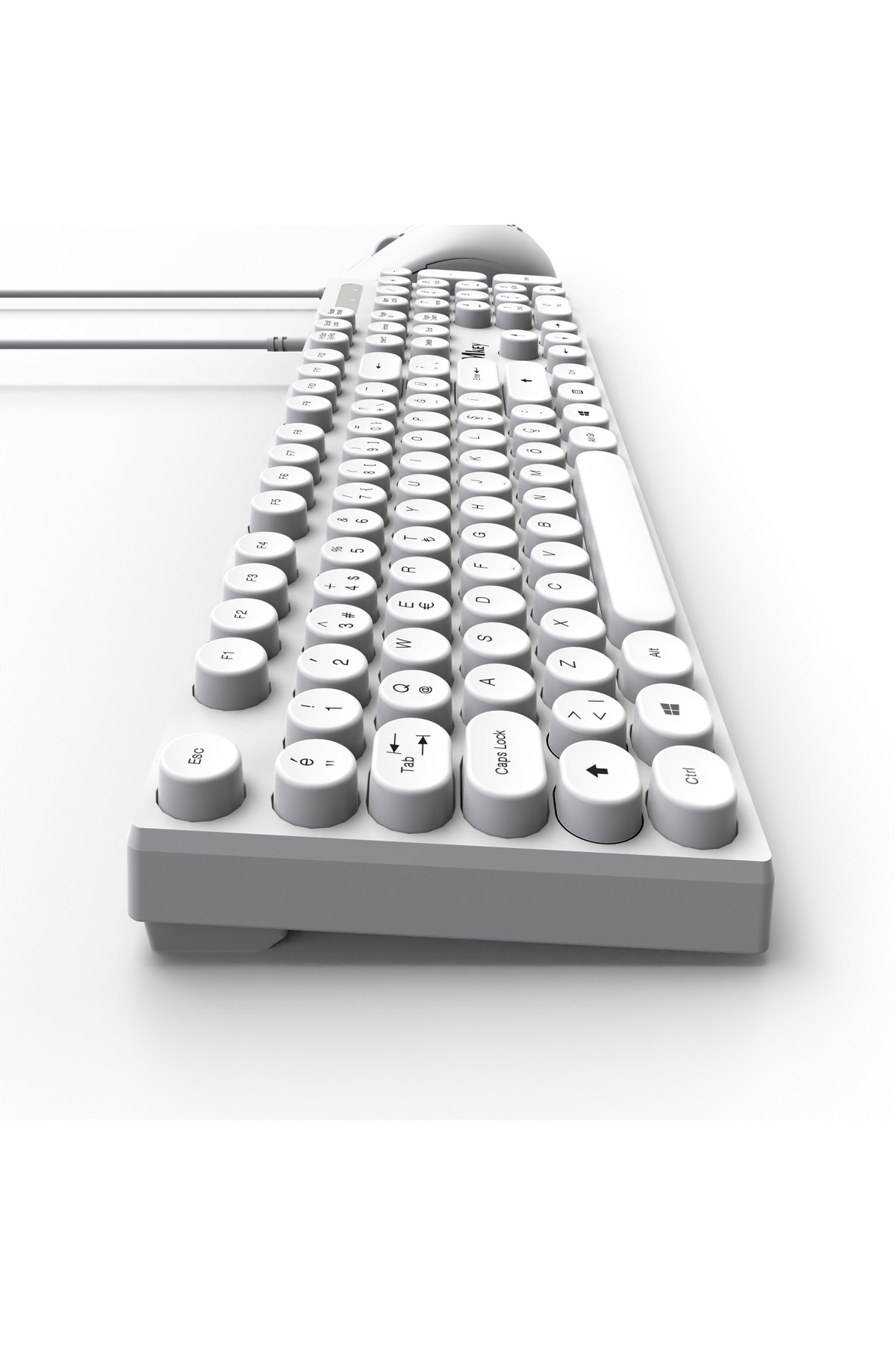 batcell MK-119 Retro Daktilo Klavye Mouse Set Kablolu - Fiyatı