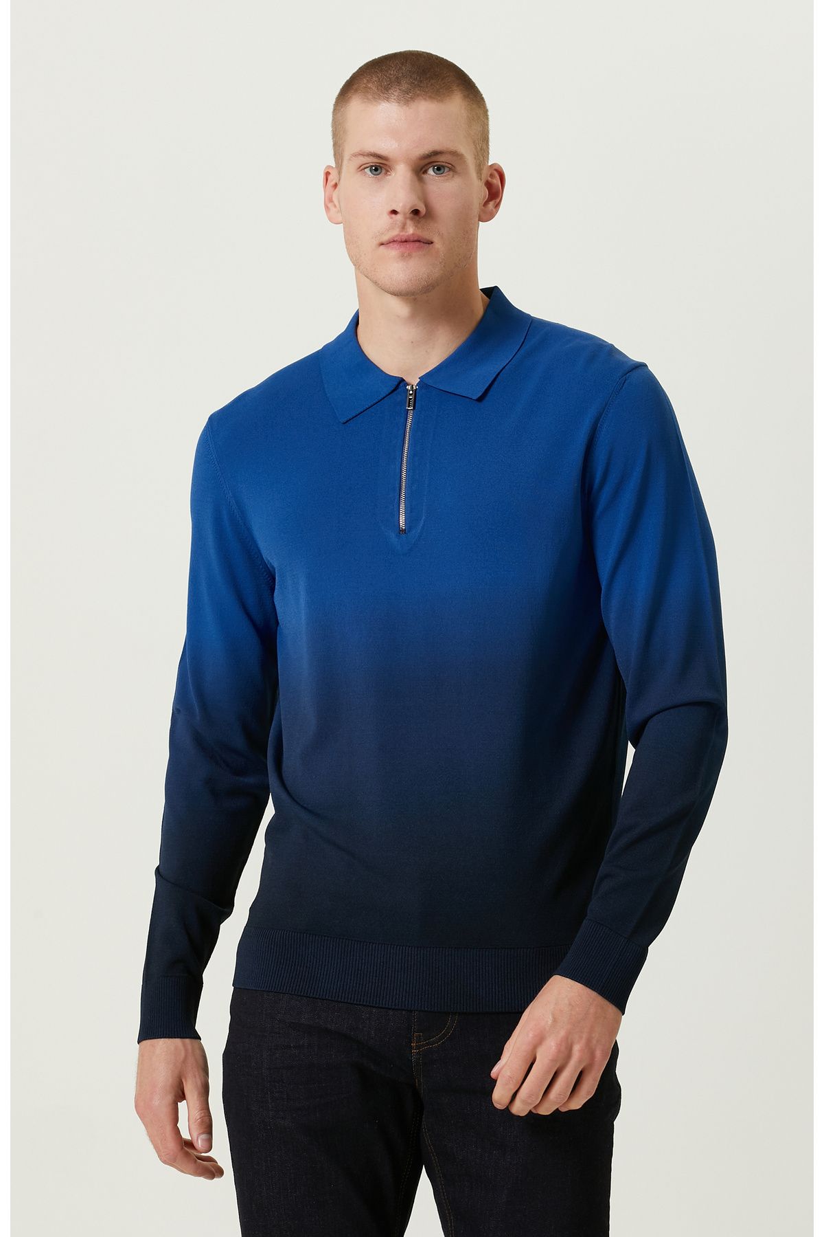 Трикотажный свитер Network Gradient Saks Polo Neck 1088347