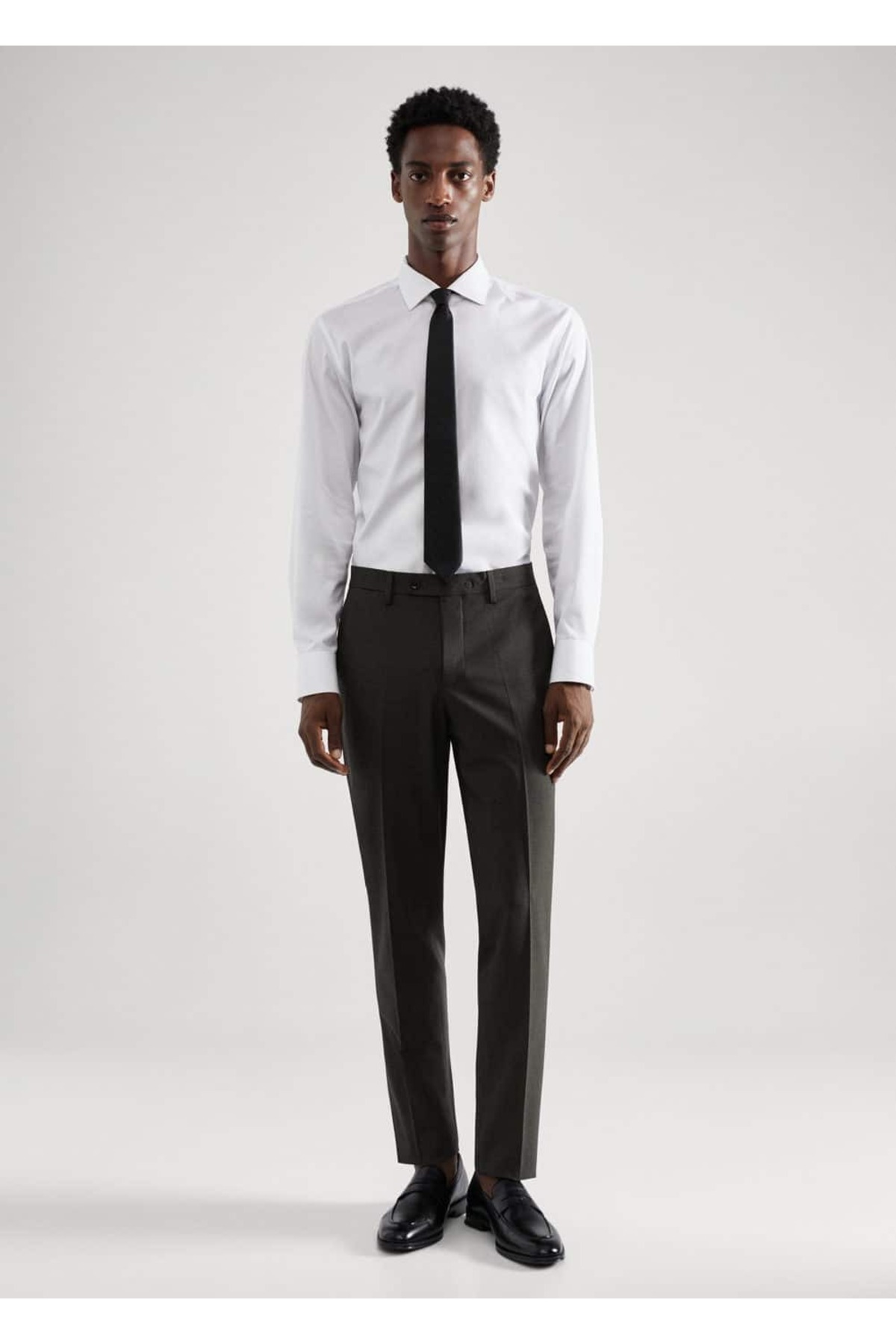 شلوار مردانه سبز منگوMANGO Man | 57054760 اورجینال - تصویر 2