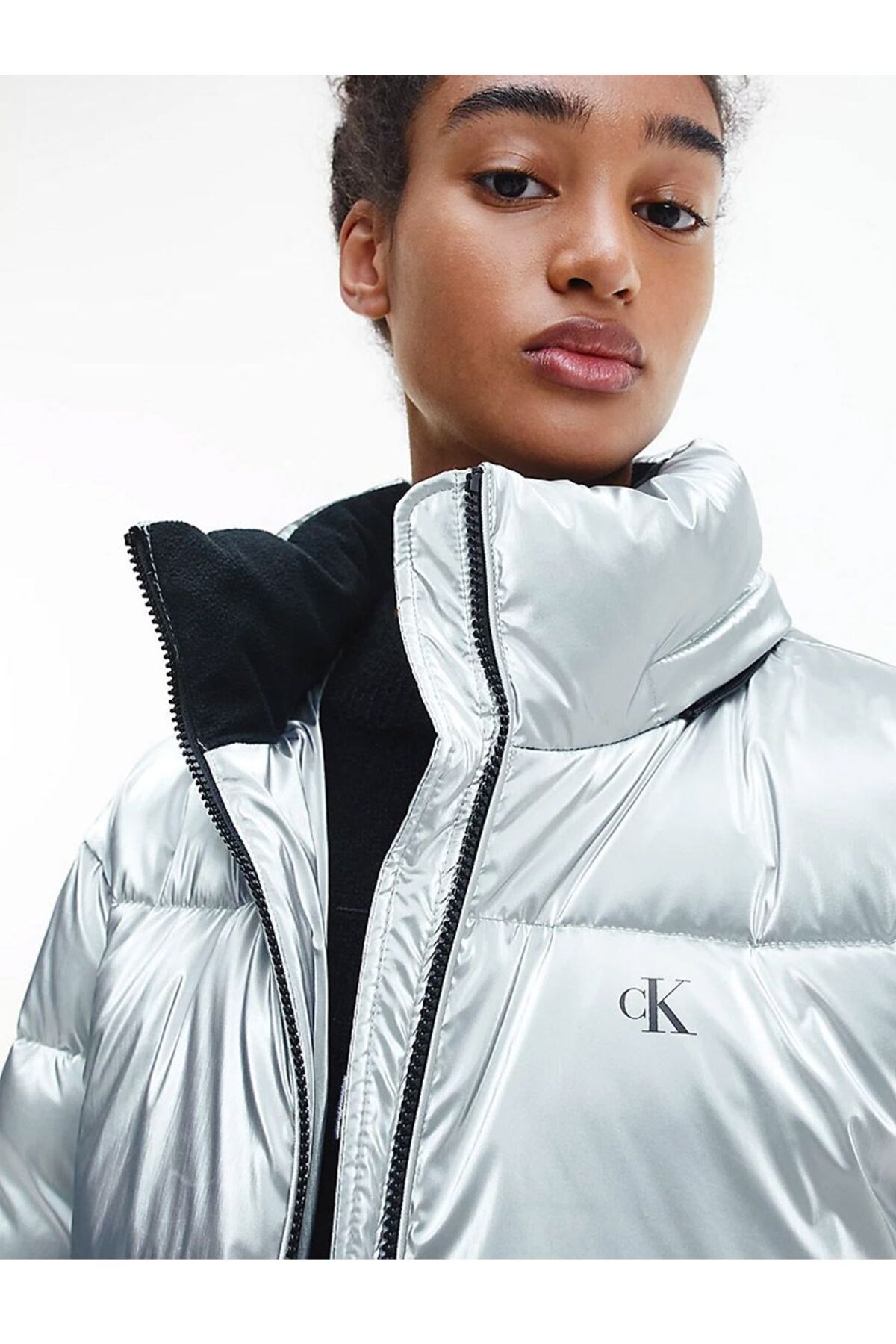 Calvin klein discount metallic jacket