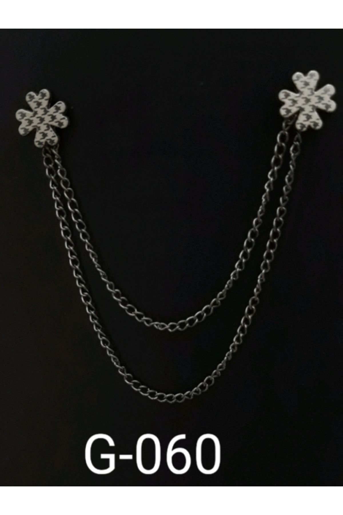 Northmen TÜM GÖMLEK YAKALARINA SAPLAMALI BROŞ TİPİ KLİPSLİ METAL GRİ KRAVAT İĞNESİ G-060
