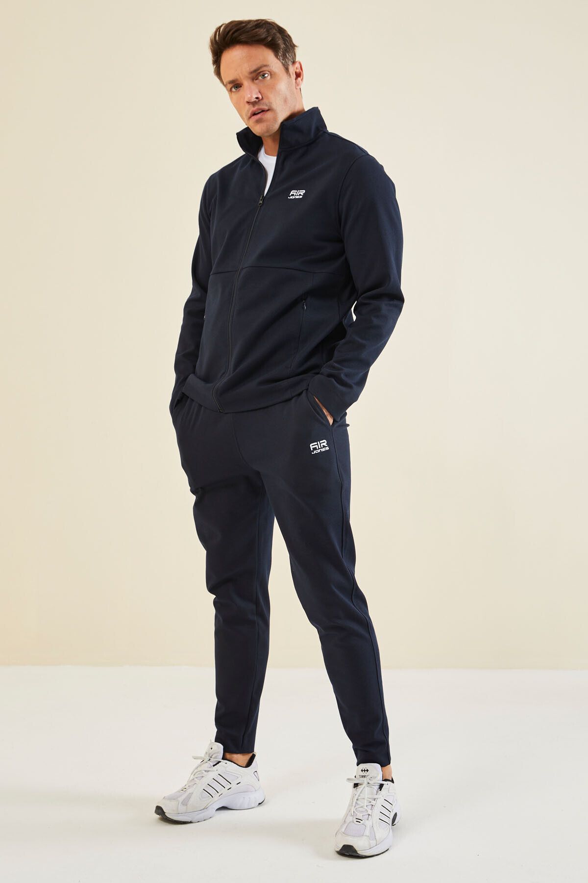 Air Jones Carlos Navy Blue Standard Mold Men s Tracksuit 85209