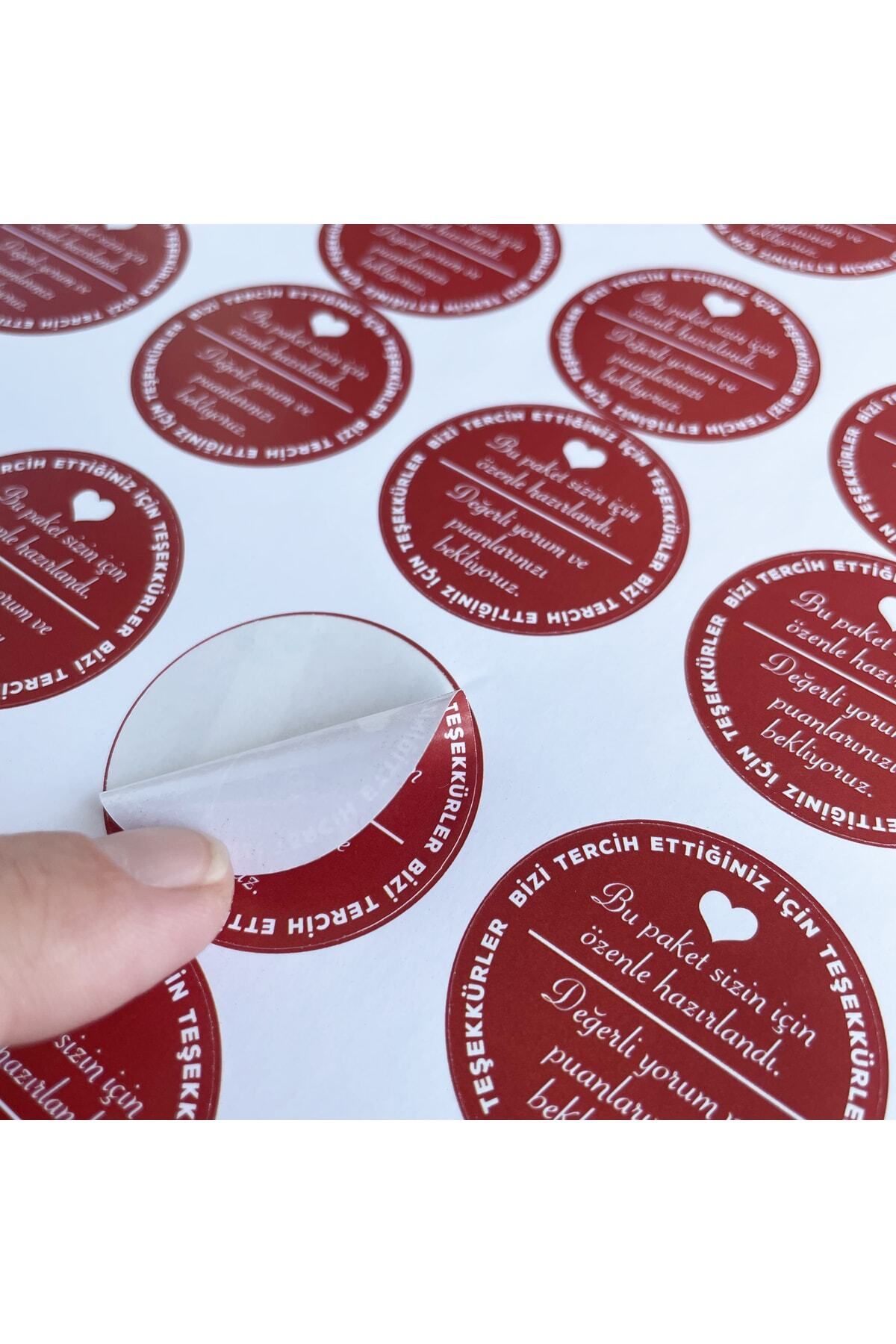 cabuk baskı-Round Sticker Bird (4X4Cm) Package - Carefully Prepared 3