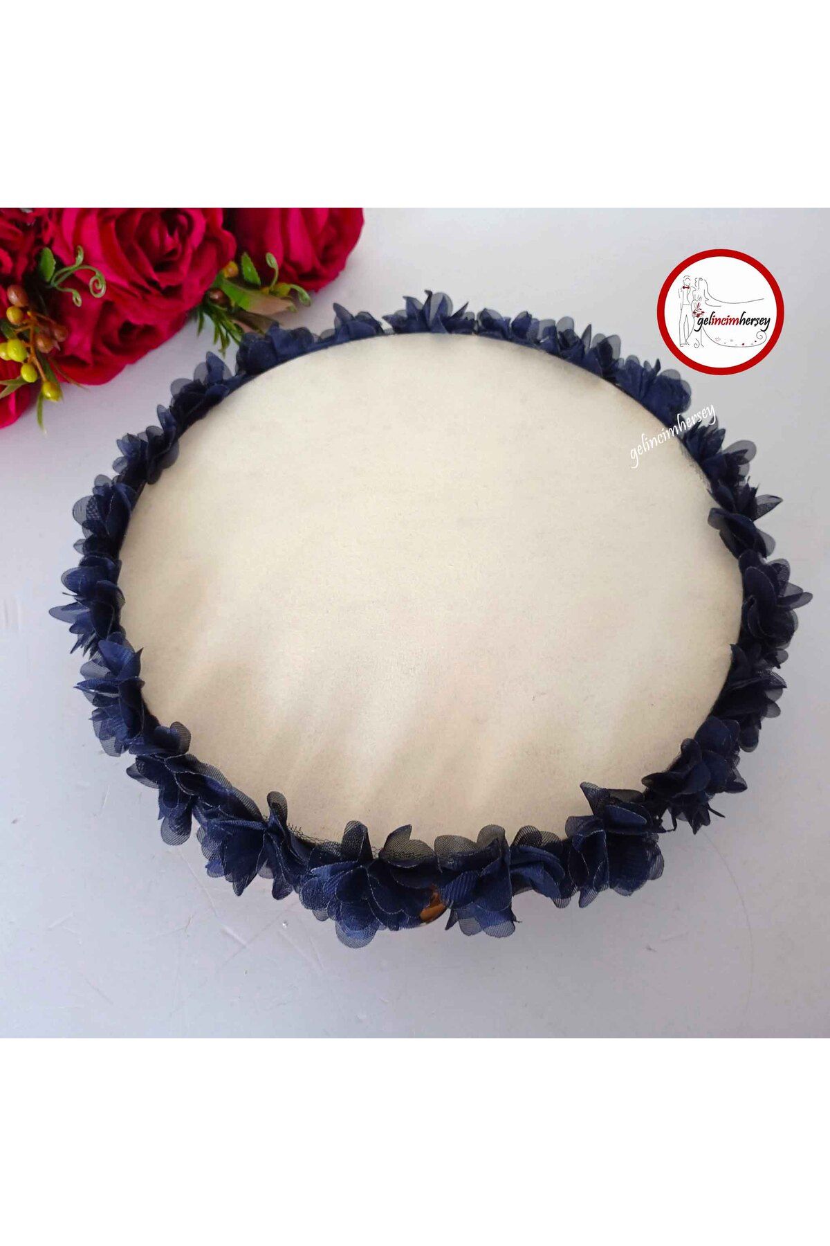 Gelincimherşey Lazer Çiçek Süslemeli Zilli 27 cm Deri Tef