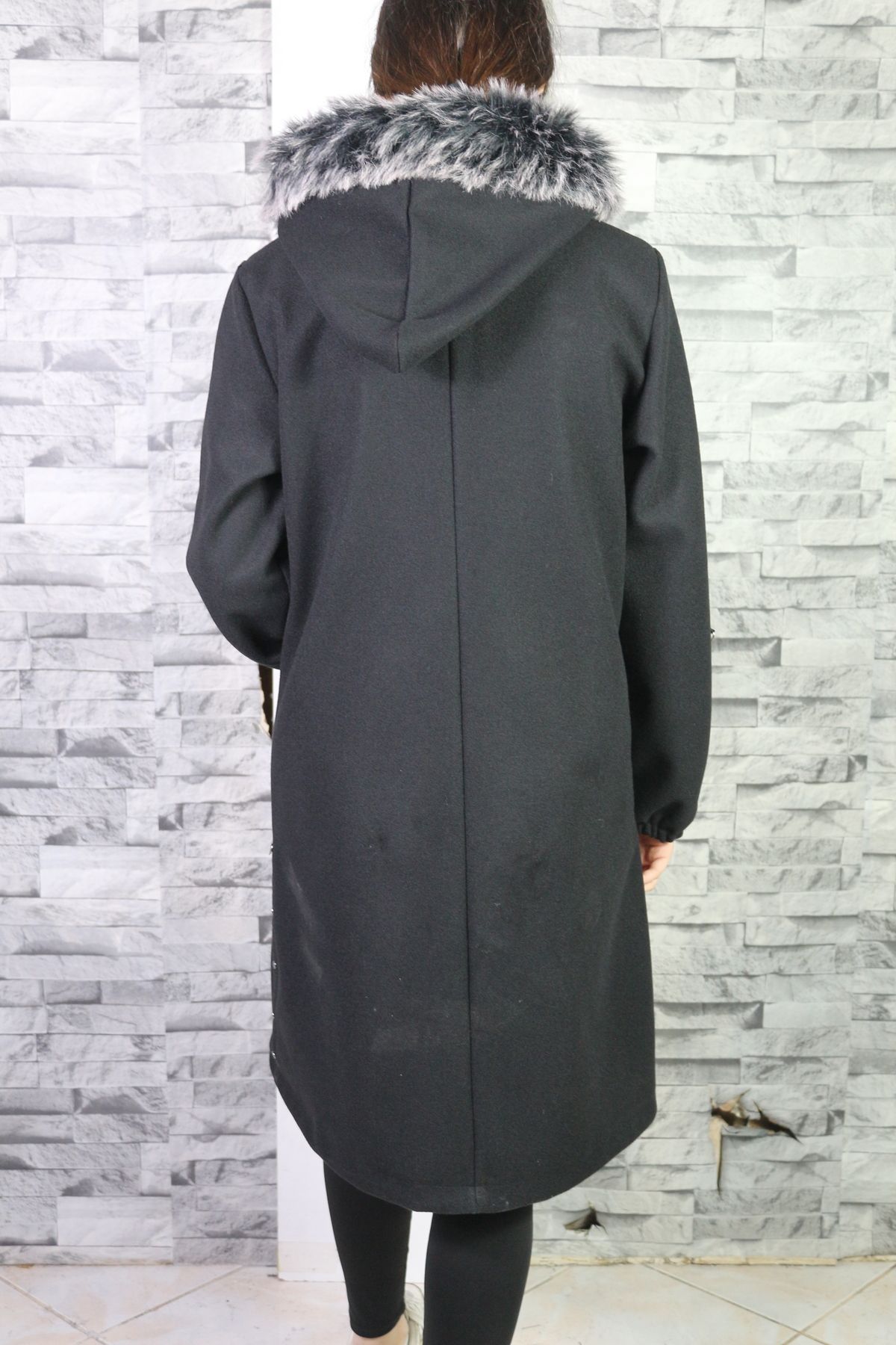 Hooded cashmere coat 2025