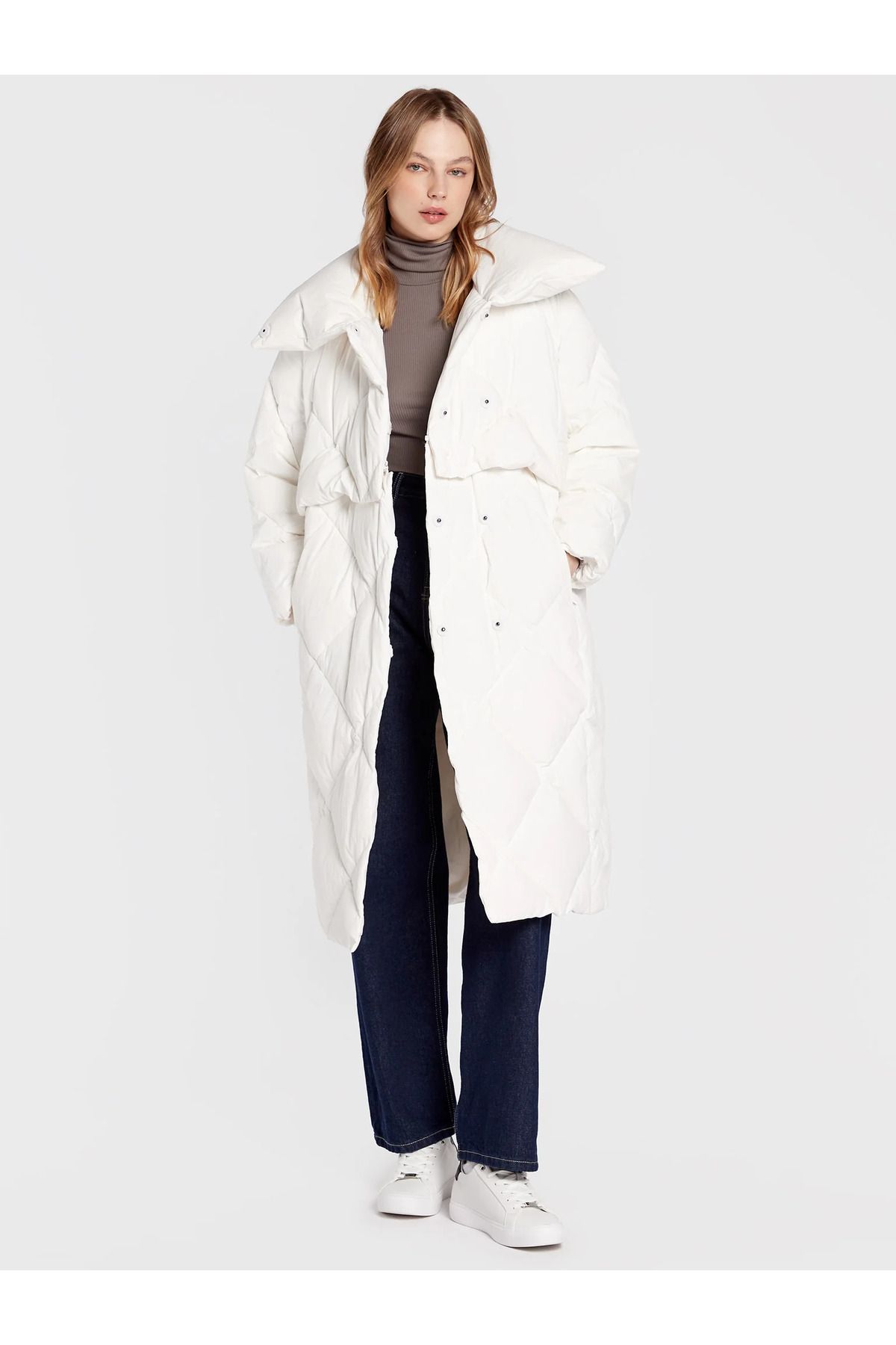 Calvin klein down coat in deals a bag