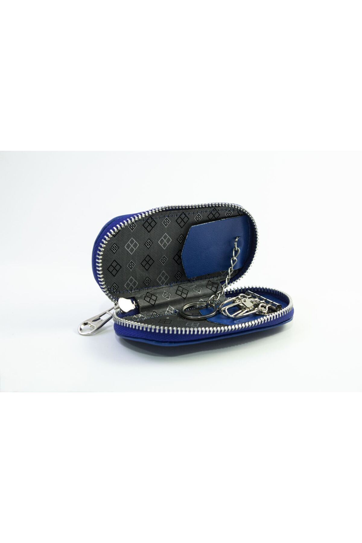 کیف پول مردانه آبی سرمه ای HKY | 5500 اورجینال - تصویر 3