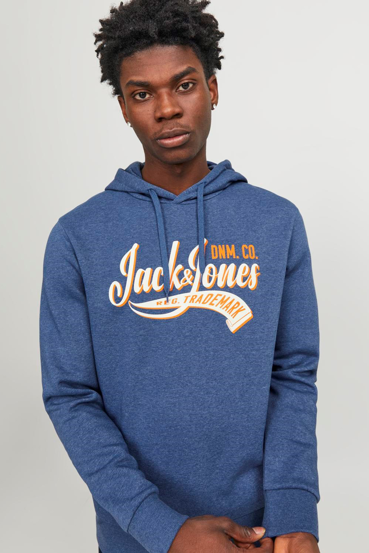 Jack & Jones Kapüşon Yaka Krem Erkek Sweatshırt 12244773_Jorgracia Graphic Sweat Ho - 1710795