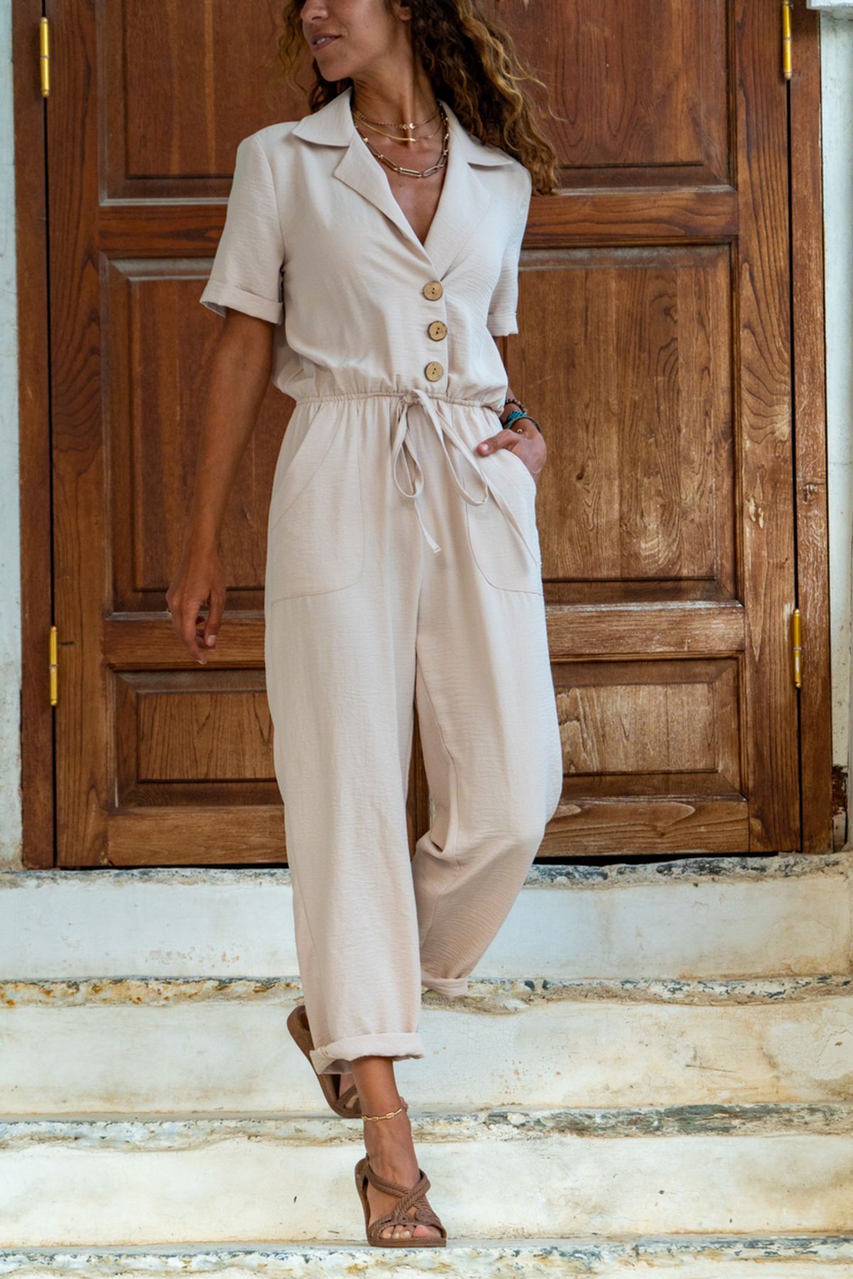 Womens white linen jumpsuit new arrivals