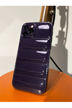 POINTTECH Apple İphone 12 PRO MAX Uyumlu Puffer Silikon Kılıf Kamera Koruma L...