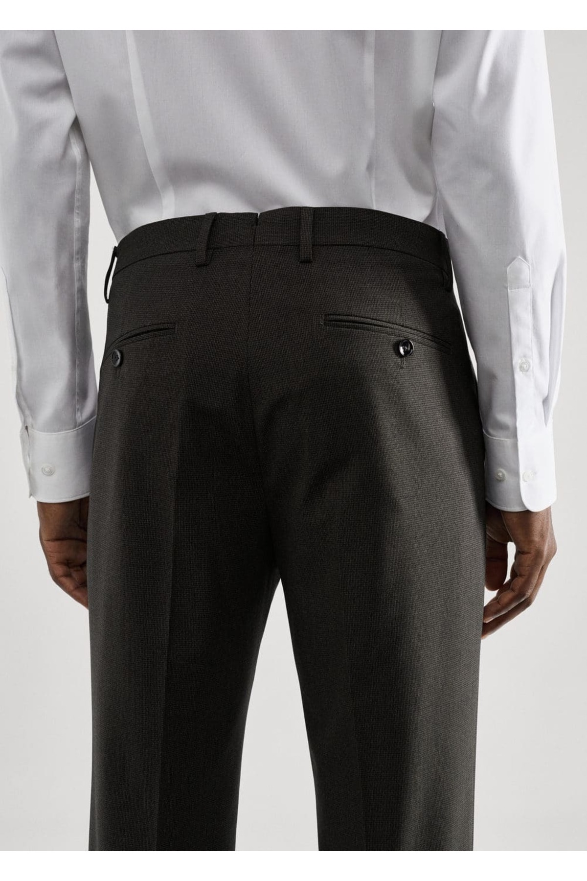 شلوار مردانه سبز منگوMANGO Man | 57054760 اورجینال - تصویر 6