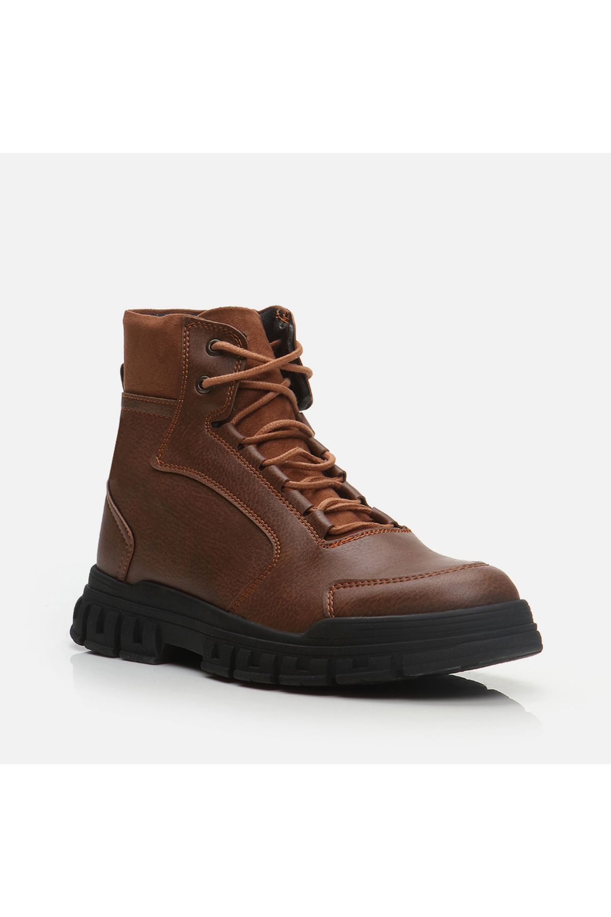 Dark brown online flat boots