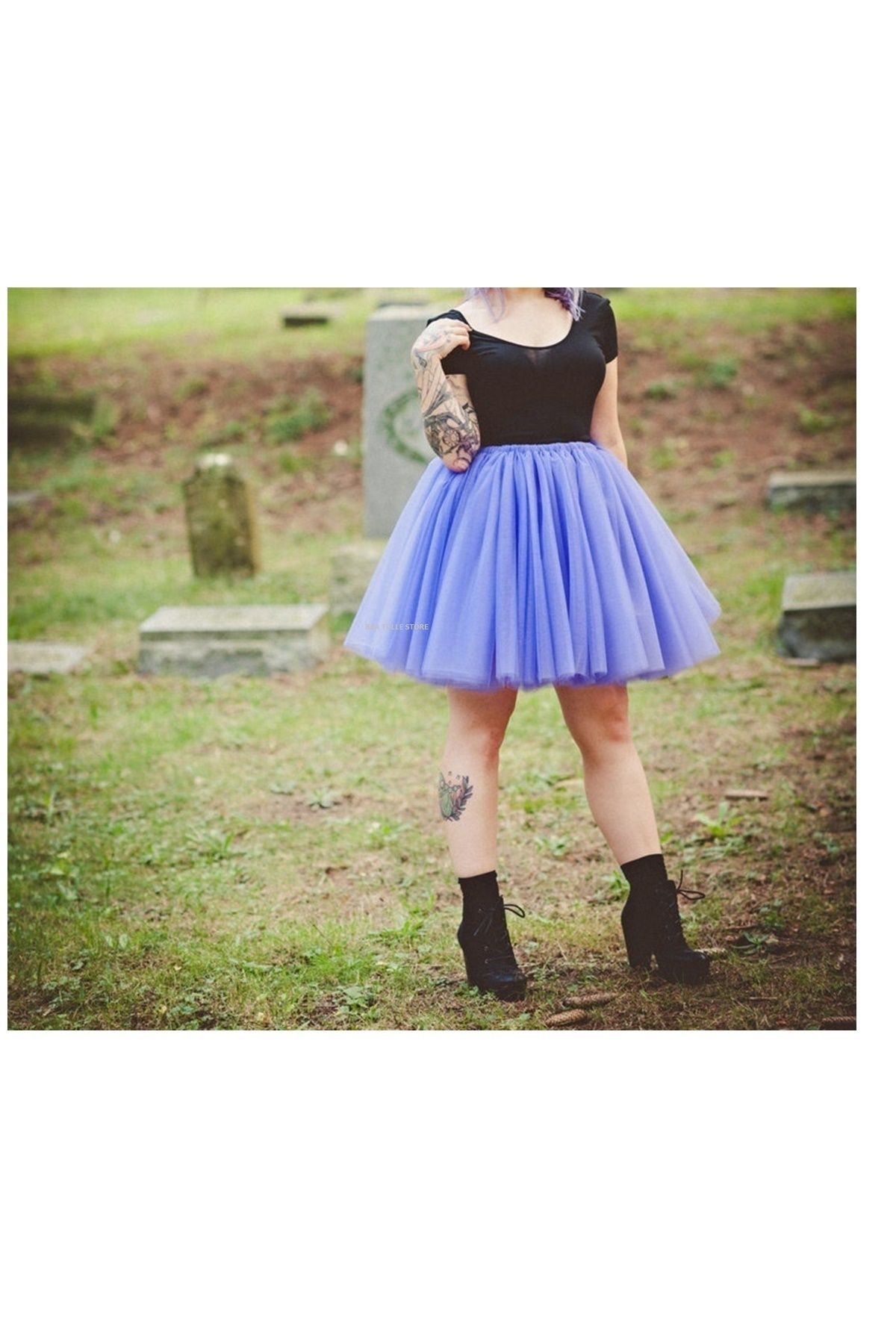 Tulle skirt top in store