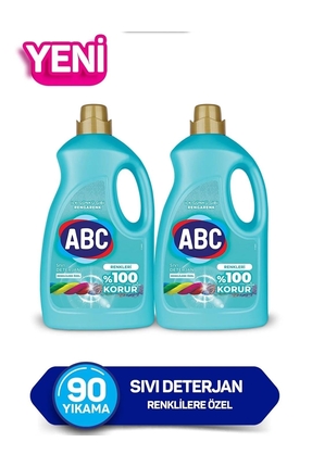 ABC Renklilere Özel Sıvı Deterjan 2 Adet 2.700 ml