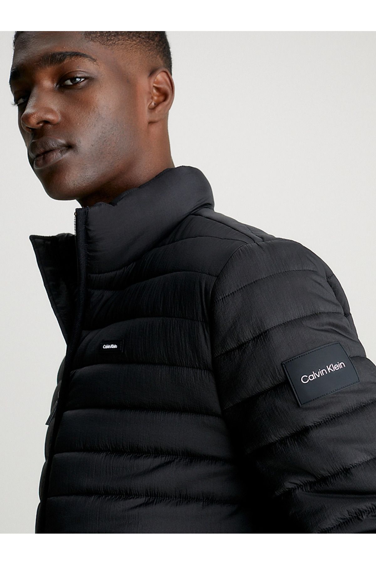 Calvin Klein Jacket Black Oversize Trendyol