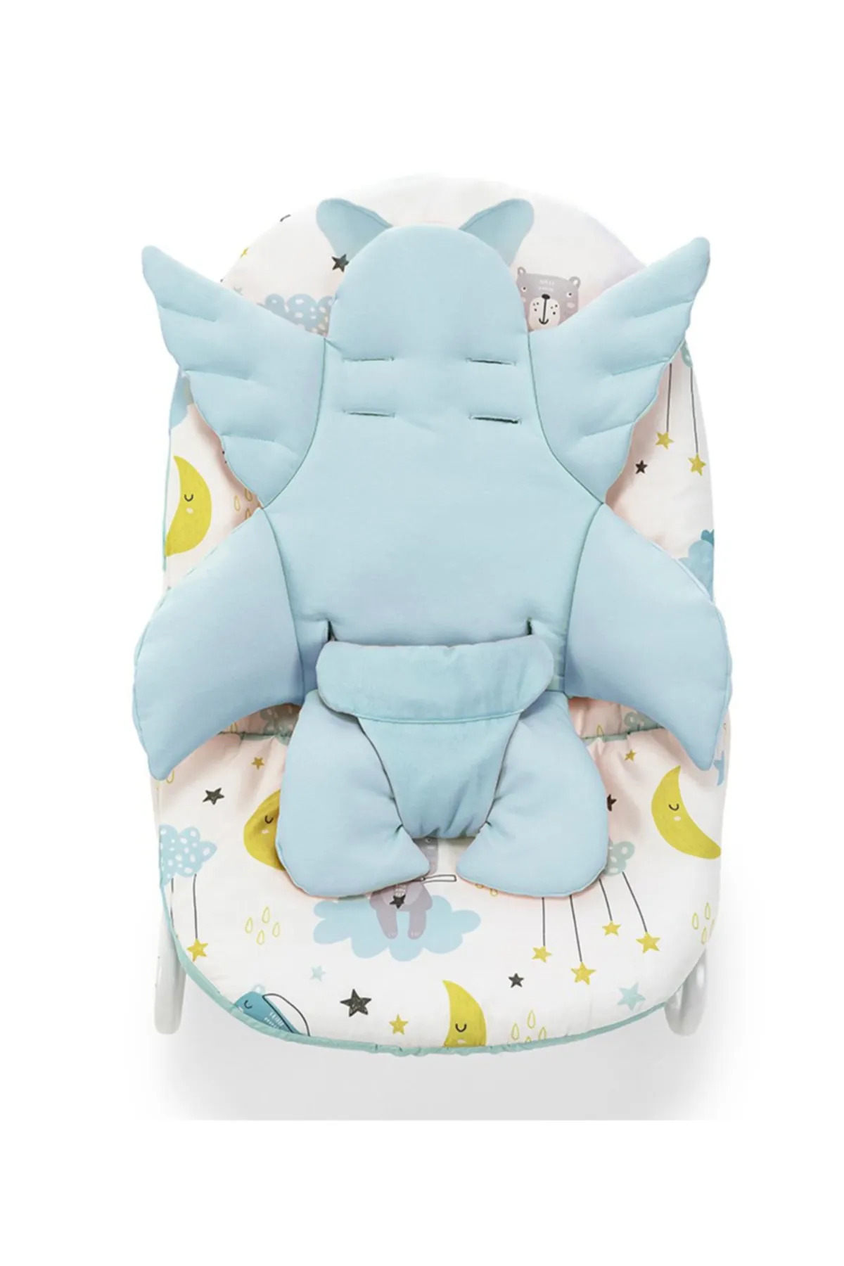 Multifunctional Baby Feeding Chair and Stroller Cushion Blue