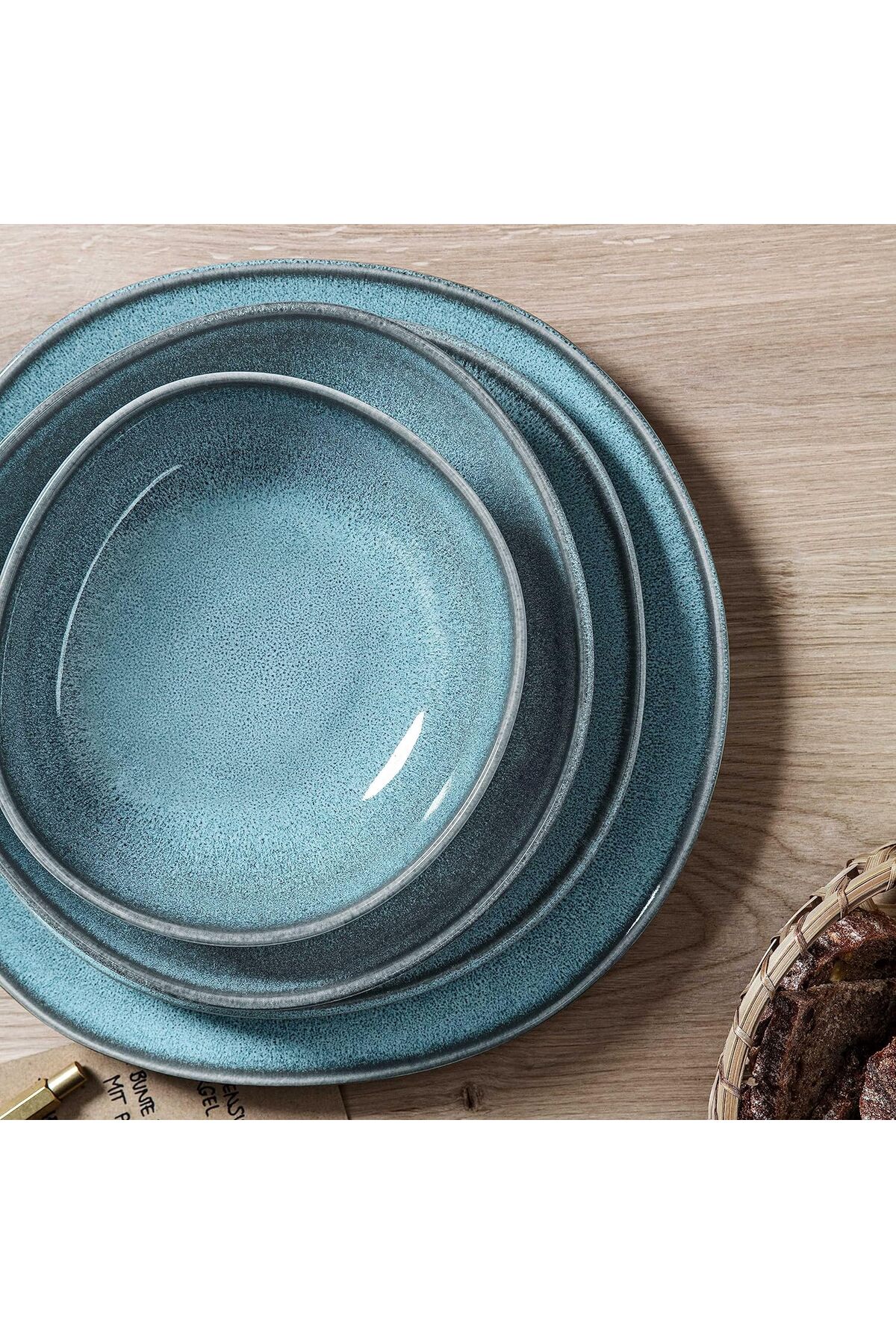 Villeroy & Boch Lave pişmiş toprak yemek takımı, 4 parça, 2 kişilik set ...