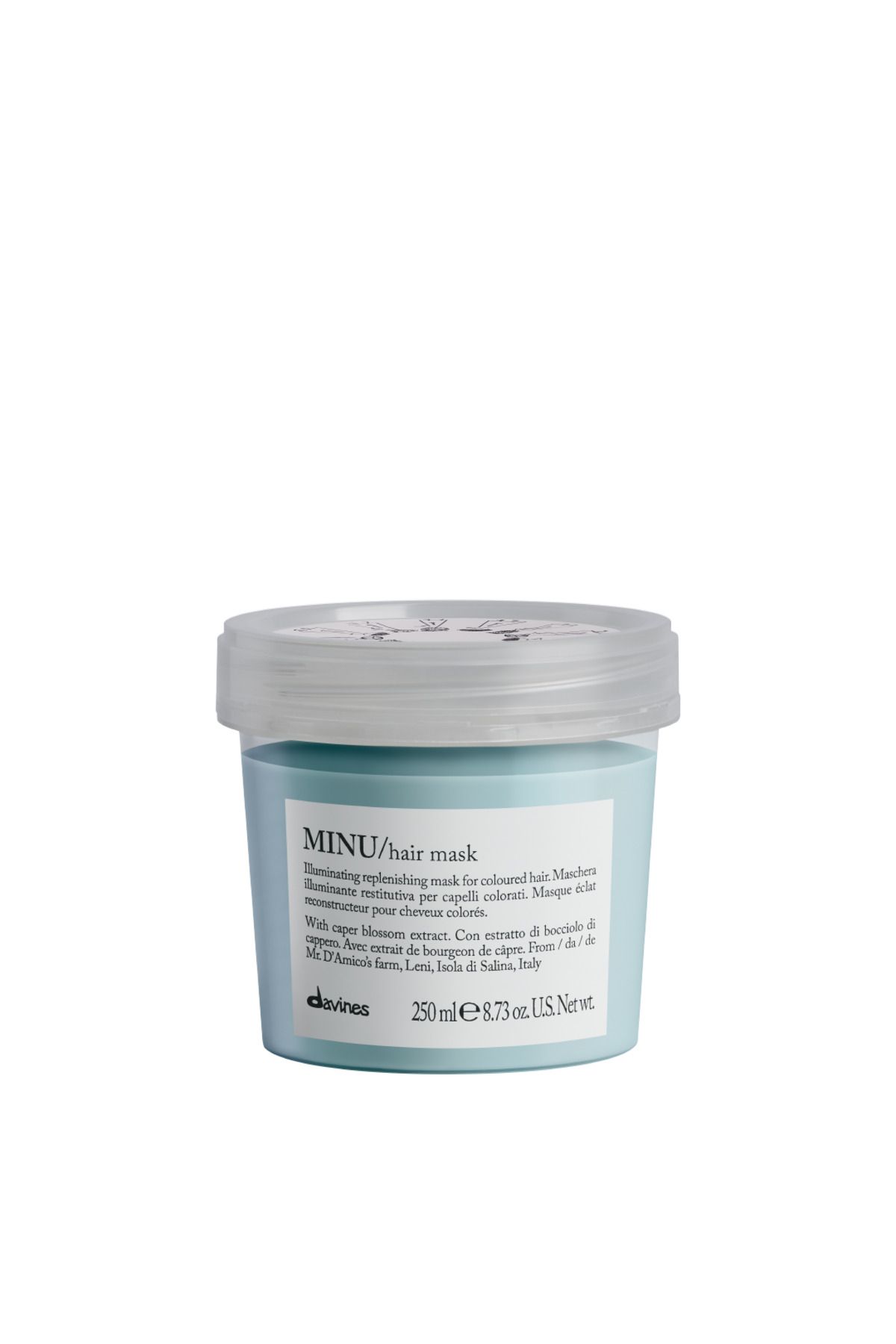 Minu Hair Mask - ماسک محافظ مو برای موهای رنگ شده 250 میلی لیتر Davines