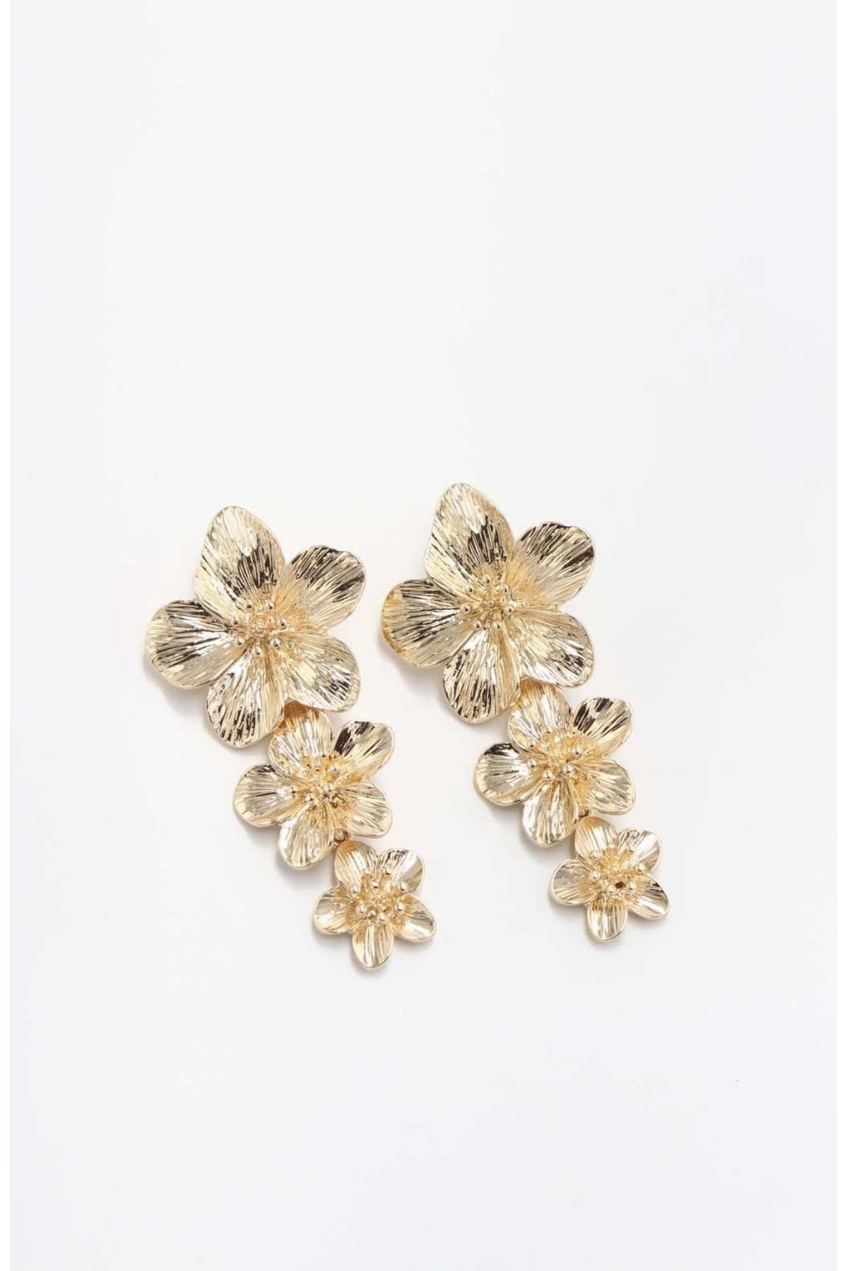 Jewel Island Steel Earrings Gold colored Without Stone Trendyol