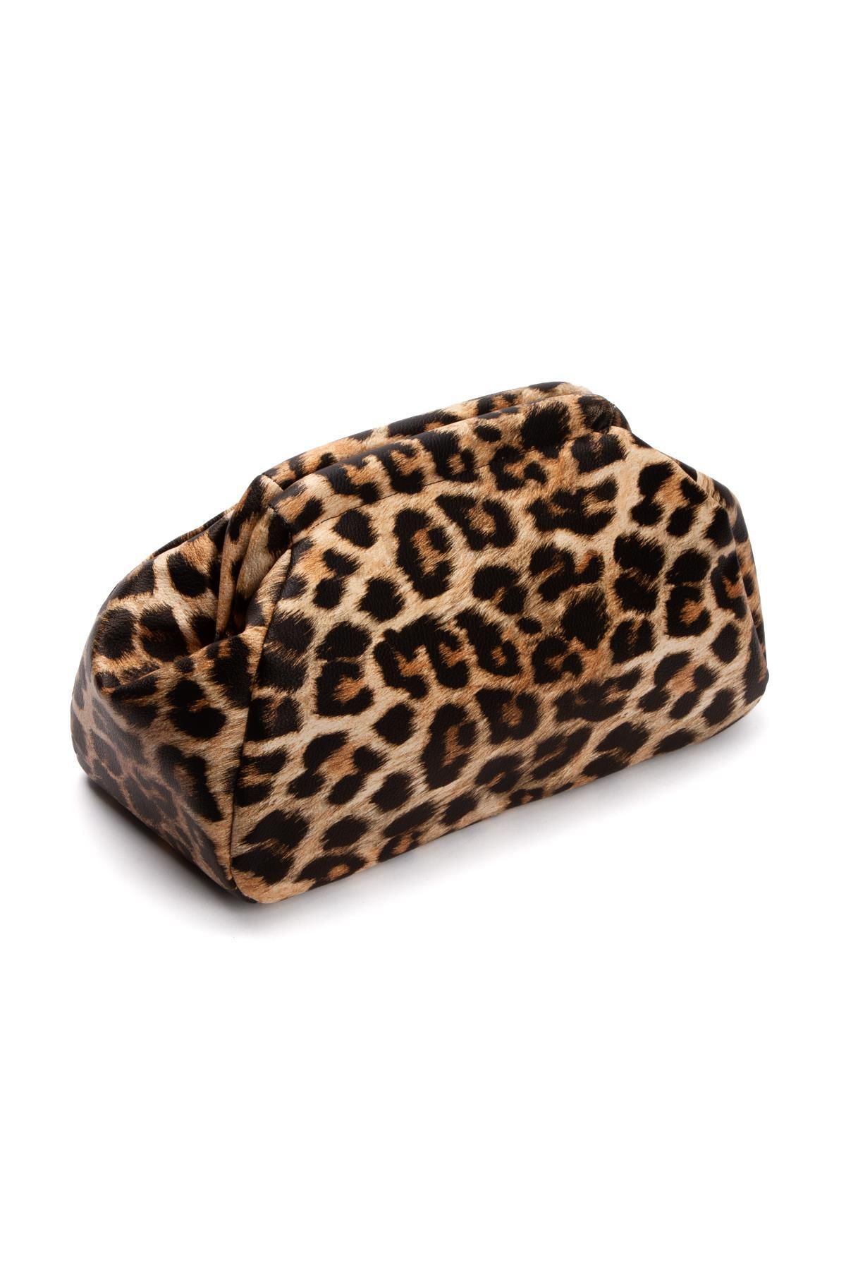 BAHELS-Geantă portofoliu din piele leopard pentru femei 2
