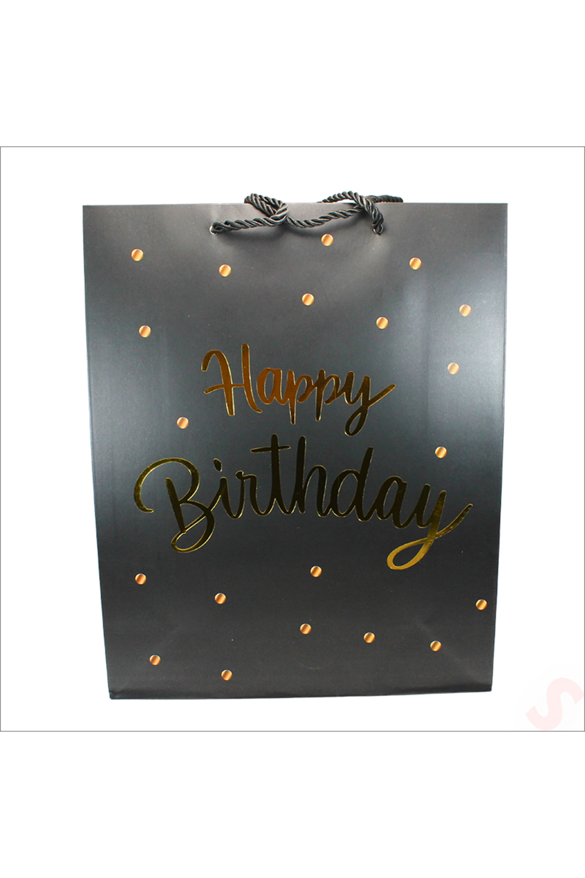 Süsle Baby Party Happy Birthday Siyah Karton Çanta, 32 x 26 x 10 cm - 1 Adet fotoğrafı 3 (önizleme)