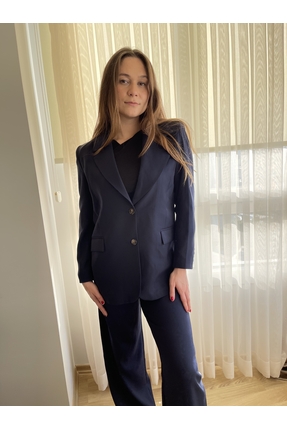 DesignWorld Lacivert Blazer Takım