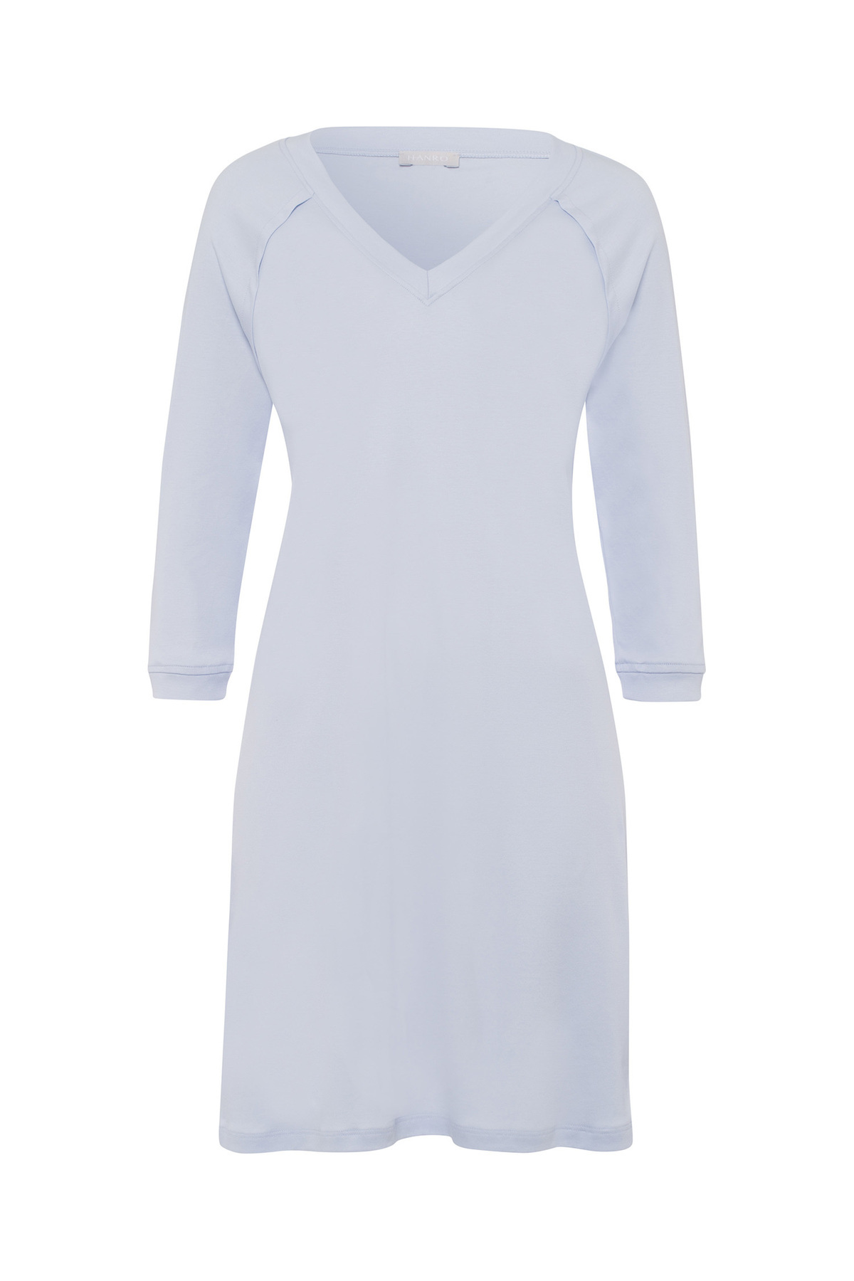 Hanro Damen 3/4 Arm Nachthemd Pure Essence 90Cm Für - Blau Extra Klein