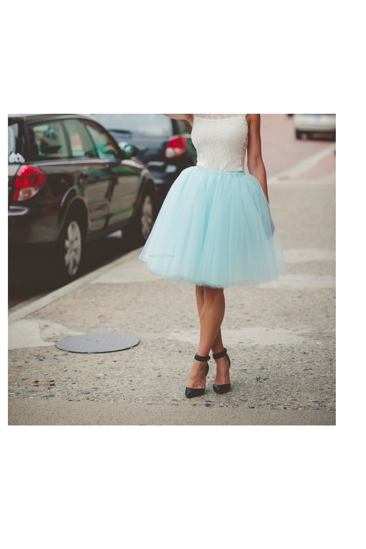 Tulle skirt cheap in store