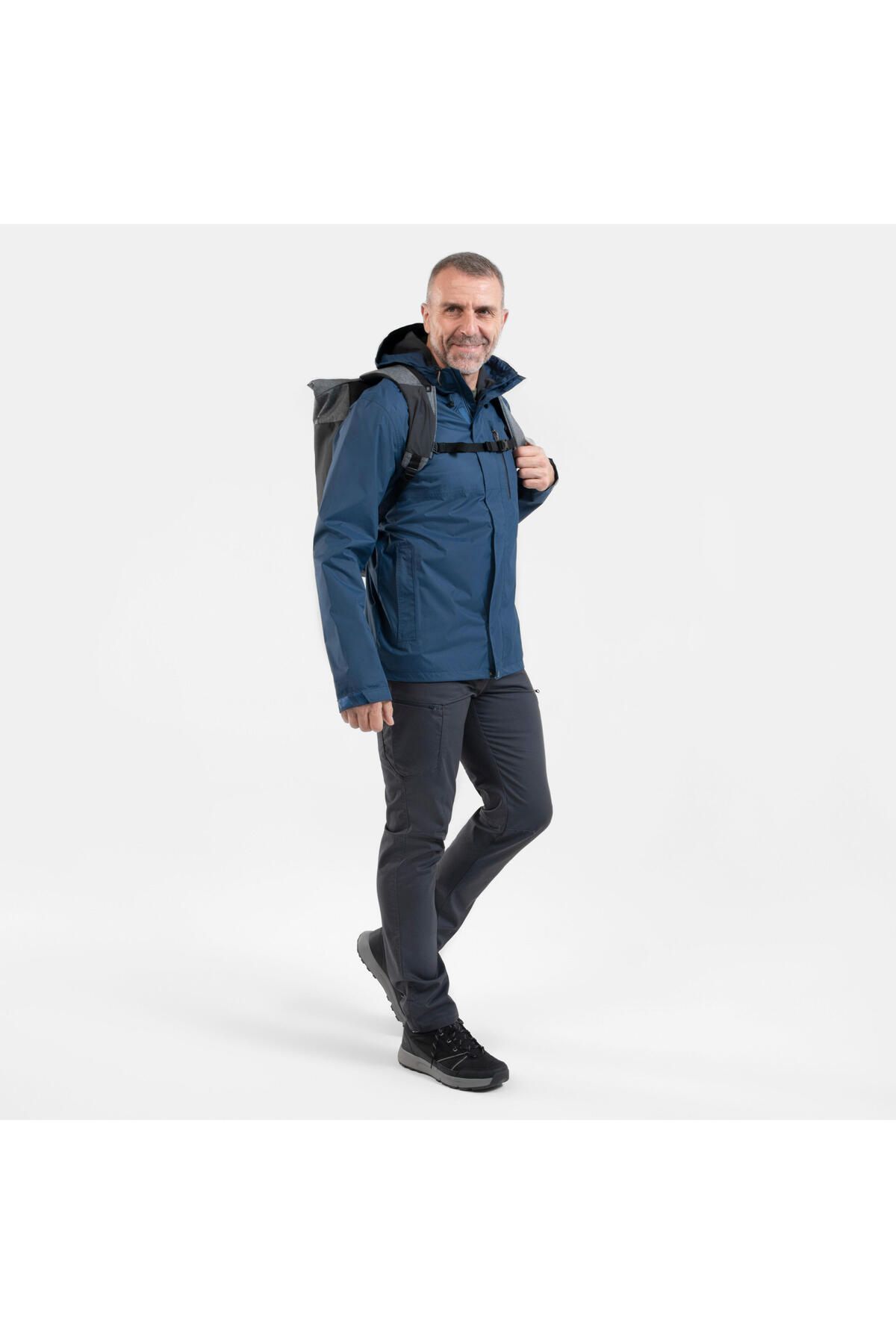 بارانی و بادگیر ورزشی آبی مردانه MAVI KOT اورجینال Decathlon