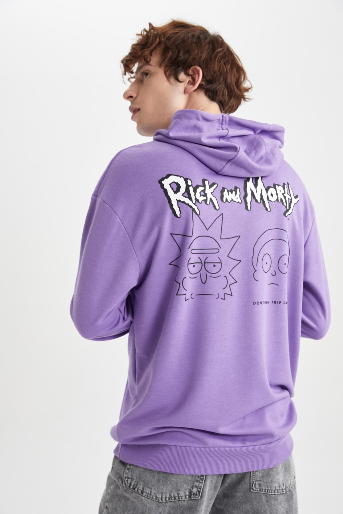 Purple rick and morty hoodie store