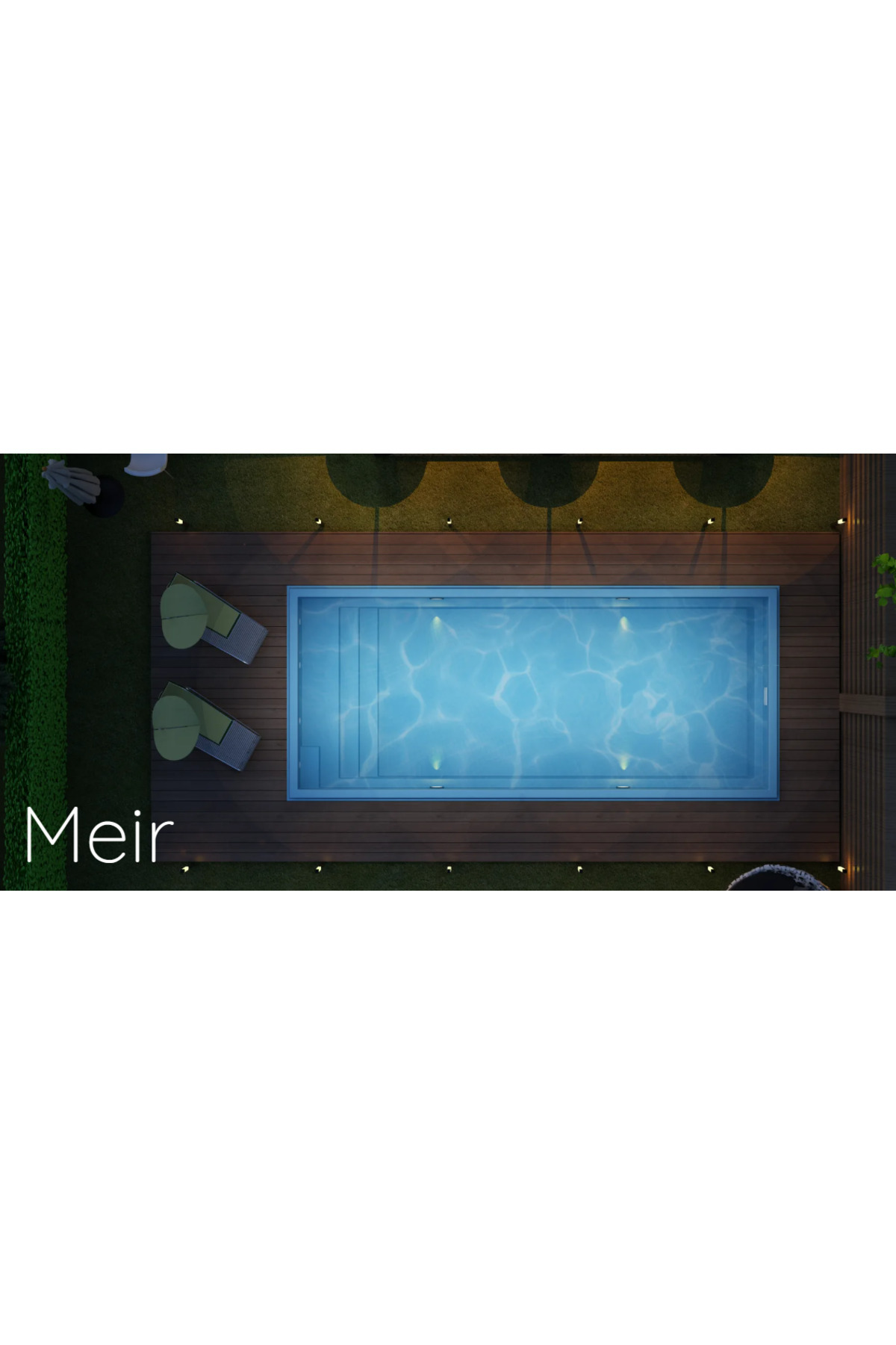 Fiber Hazır Havuz Meir Model 3,00 x 6,00 x 1,50 mt - 19 m3 6