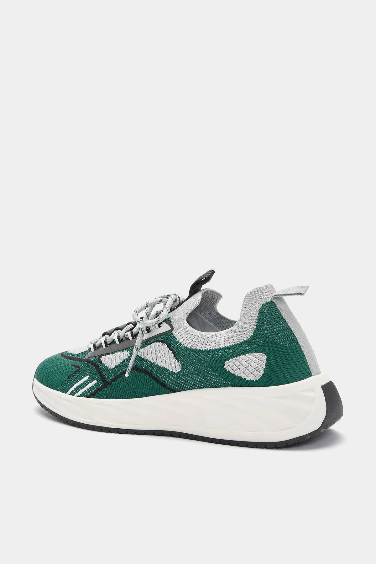 اسنیکر سبز مردانه Pull Bear کفش ورزشی بافتنی Pull & Bear
