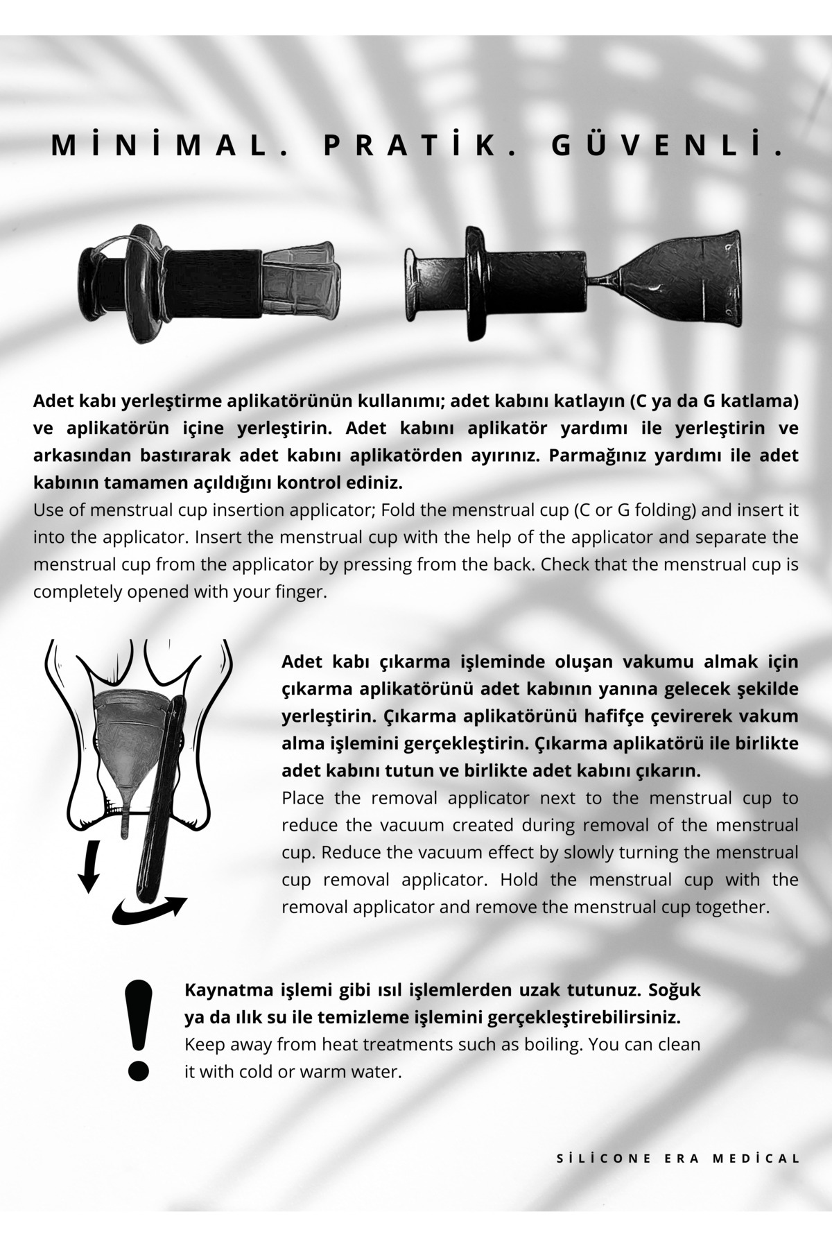 Silicone Era Era Cup Aplikatörleri (Takma ve Çıkarma) / Aparatları