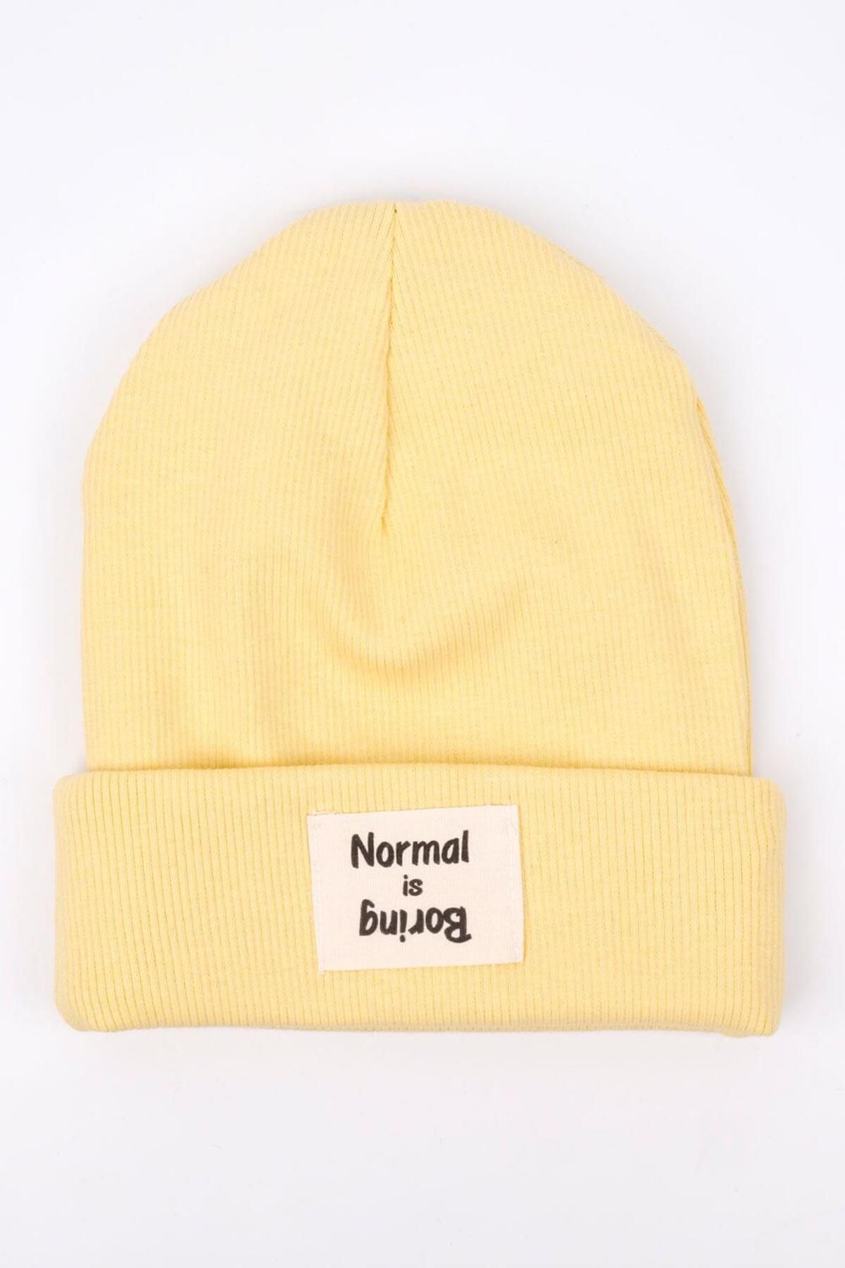 Берет для девочек Le Mabelle Yellow Normal Is Boring LM752