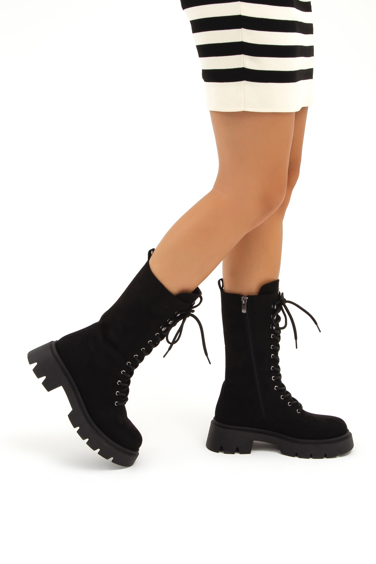 تامر تانجا چکمه‌های رزمی وگان زنانه ۹۳۶ ۵۰۱۰۳ Bn Boots Sk22/23