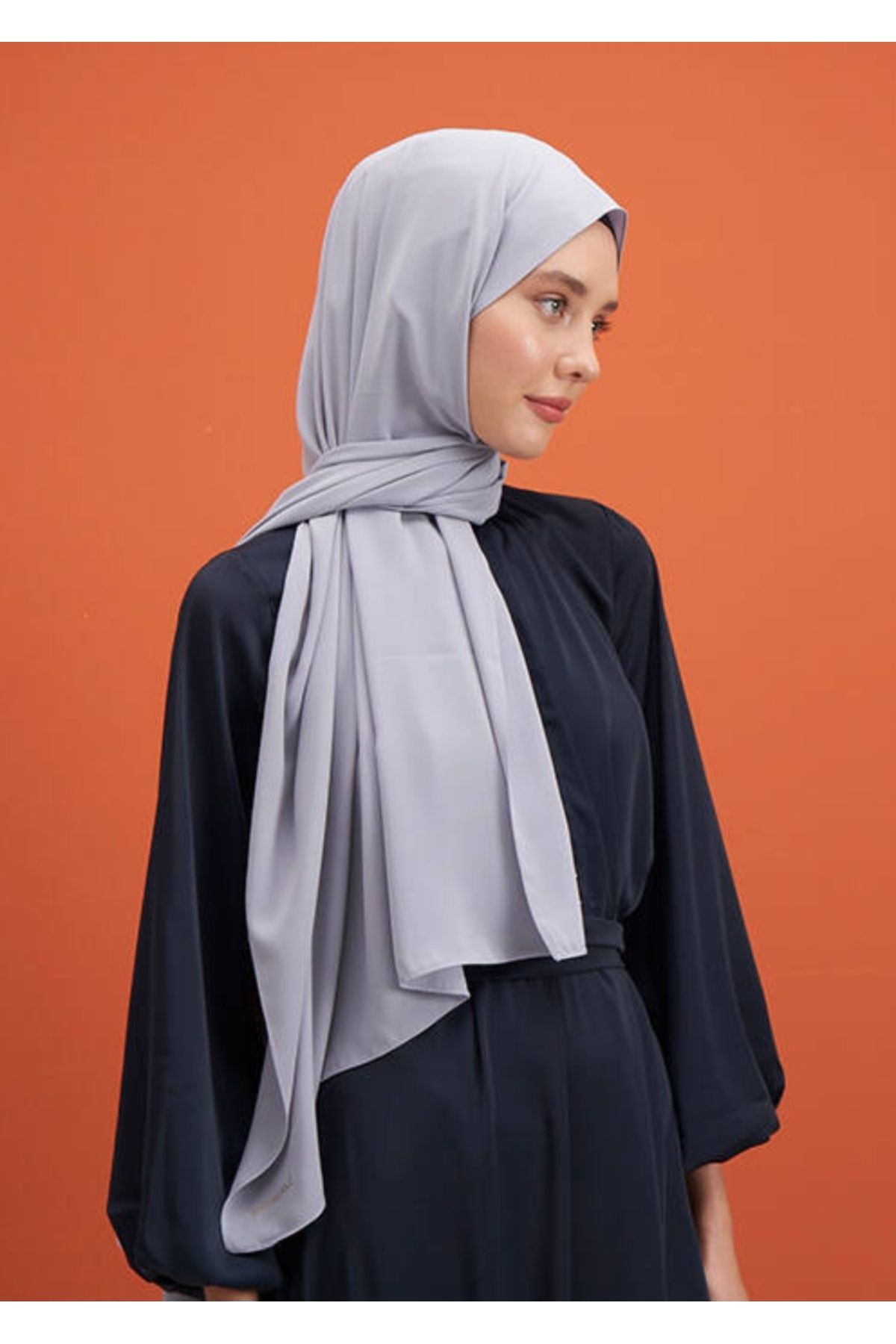 FRESCO SCARFS-Hijab Hijab Medina Silk Shawl*argintiu 2