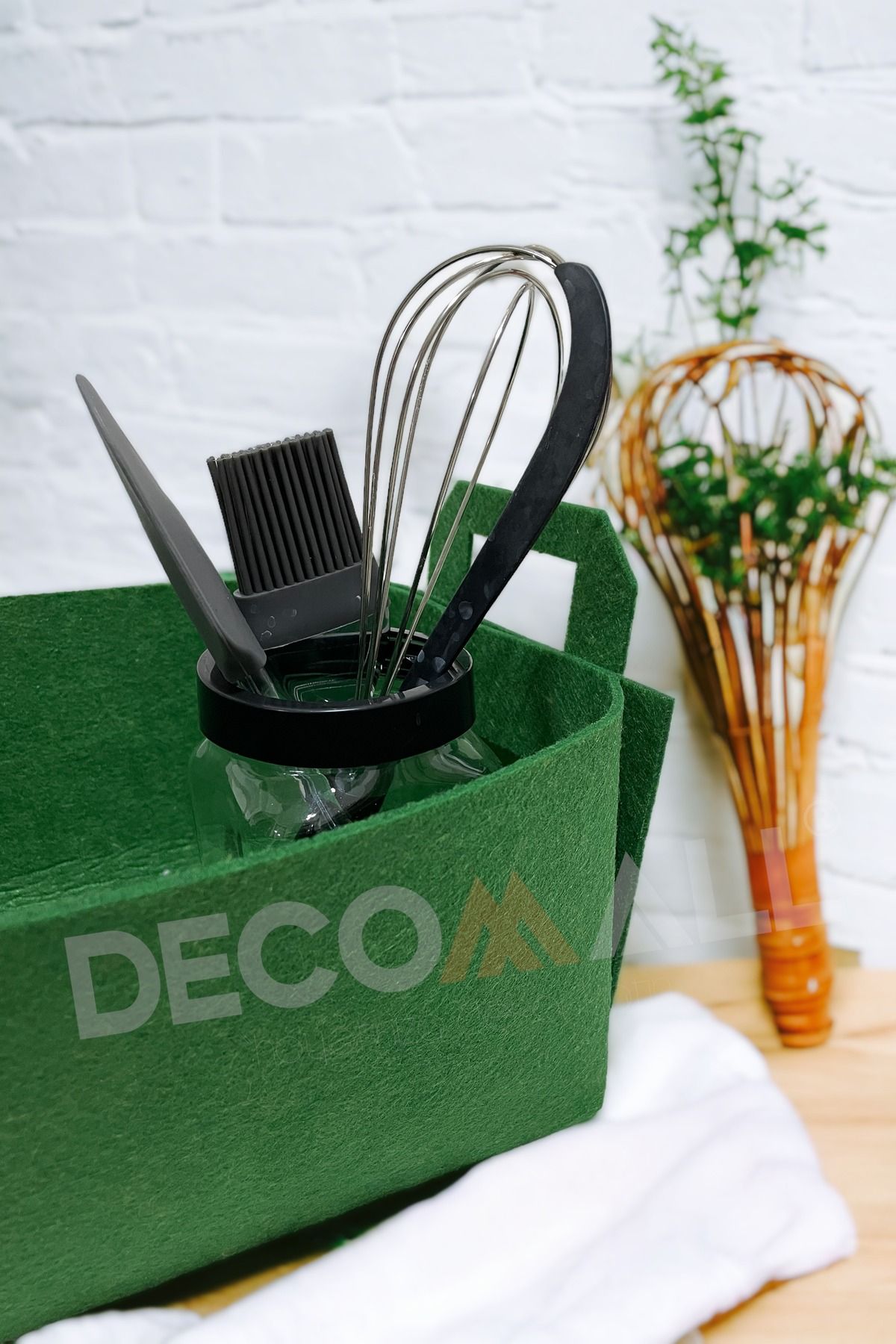 DECOMALL Storage Box Green Fabric Trendyol
