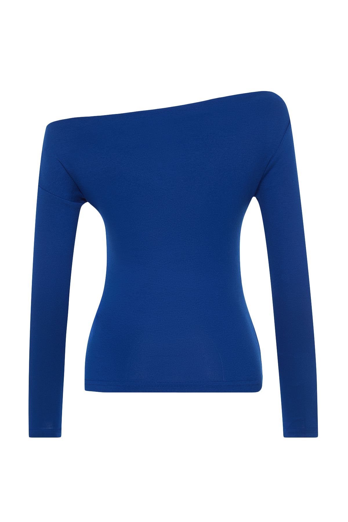 Trendyol Collection-Premium ανοιχτό μπλε ναυτικό πλεκτή μπλούζα με λαιμόκοψη - TWOAW24BZ00227 8
