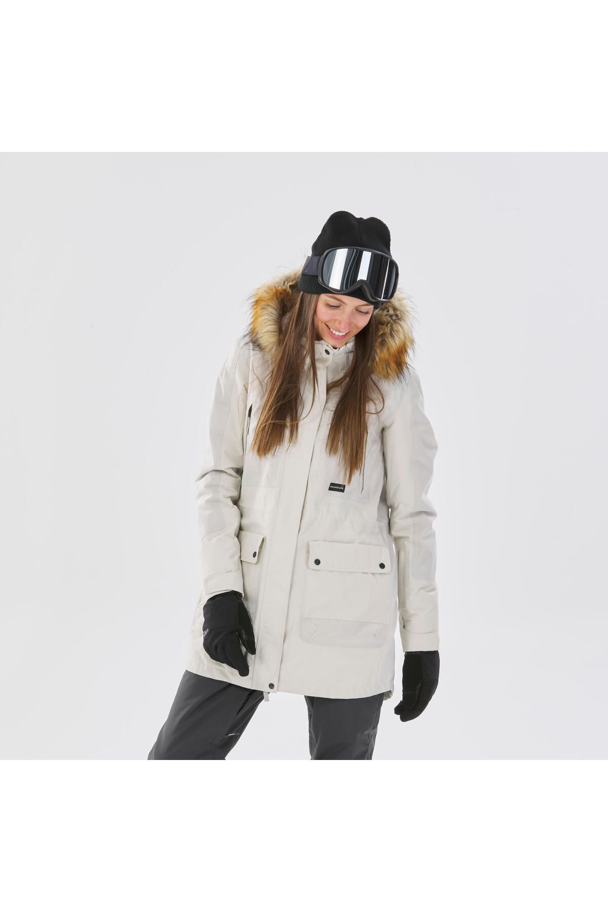 Decathlon Ski Jacket Beige Trendyol