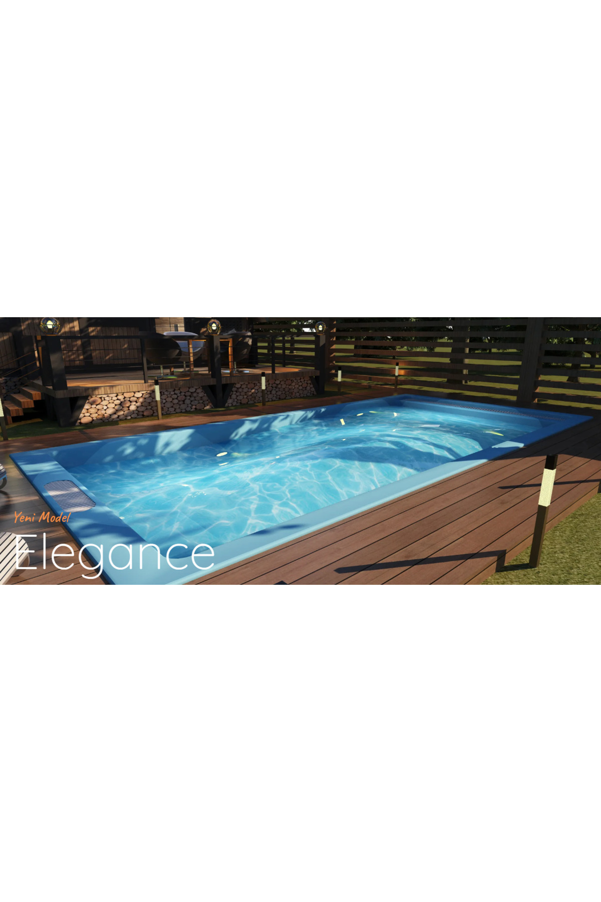 Fiber Hazır Havuz Elegance Model 3,20 x 6,60 x 1,40 mt - 17 m3 - ToptancıyızBiz 5