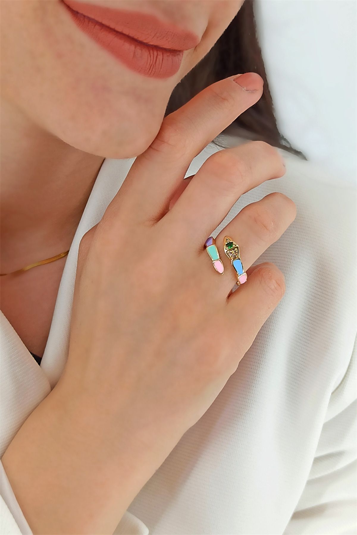 Adjustable snake new arrivals ring