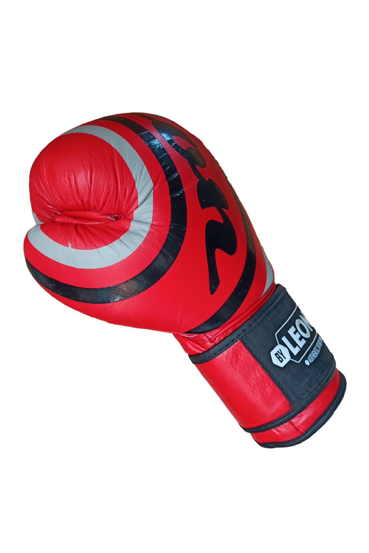 دستکش بوکس قرمز مردانه و زنانه چرمی خمیده لئون Muay Thai Red By Leon 1982