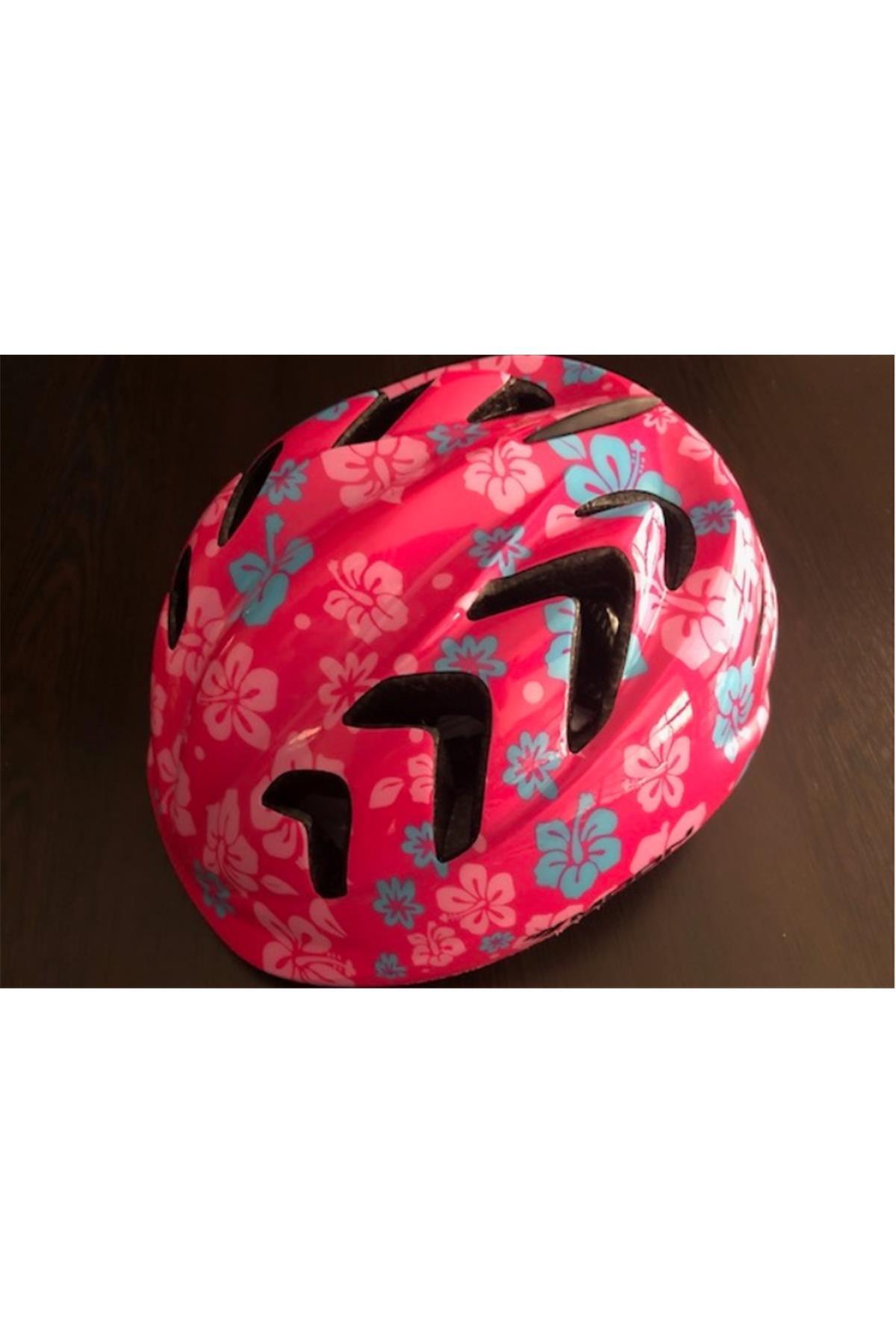 Genel Markalar M-7 ÇOCUK KASK ÇİÇEKLİ - PEMBE MAVİ - S
