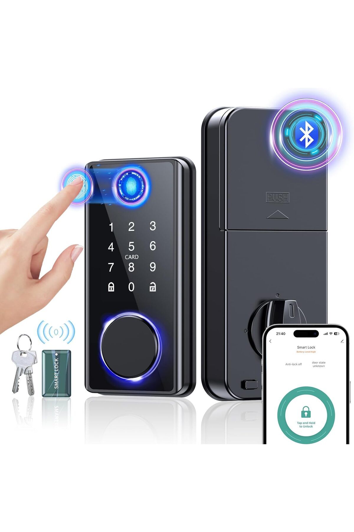 Genetic-Keyless Entry Door Lock with Keypad - Fingerprint Door Lock 1