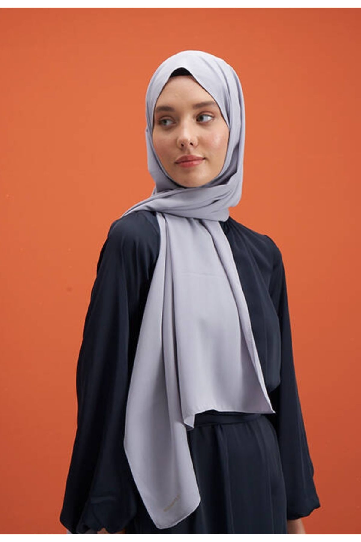 FRESCO SCARFS-Hijab Hijab Medina Silk Shawl*argintiu 3