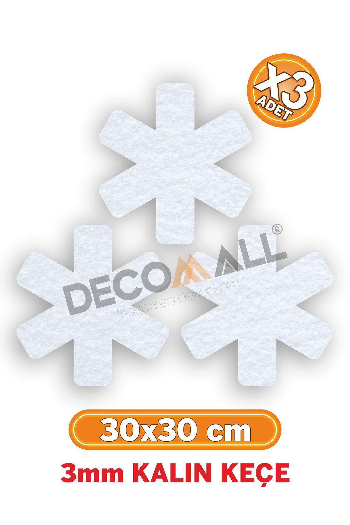 DECOMALL BEYAZ 3 lü Tava, tencere Ve Bor Cam Koruyucu Çizdirmez Keçe tava koruyucu keçe 3MM KALIN KEÇE