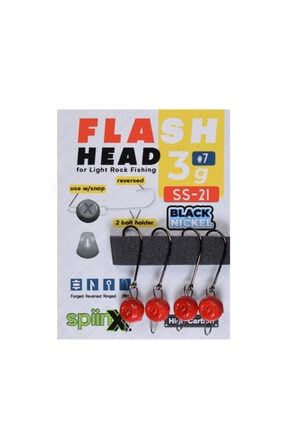 Flash Head Kırmızı Jig Head 4g SS-21-Kırmızı-4g