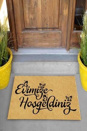 Evimize Hoşgeldiniz Dekoratif Kapı Önü Paspası KOP-230